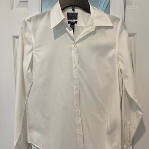 Brand new! Chaps White Buttom Down blouse